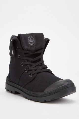 Men's Top Stitched High Top Trainers